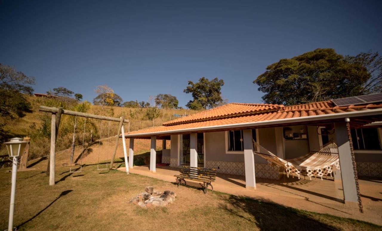 Casa De Campo Com Piscina Cascata Artificial Sao Lourenco  Luaran gambar